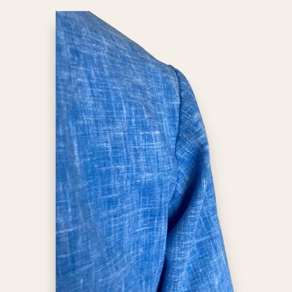 Pull Blue button up floral Embroidery Small - Picture 8 of 8